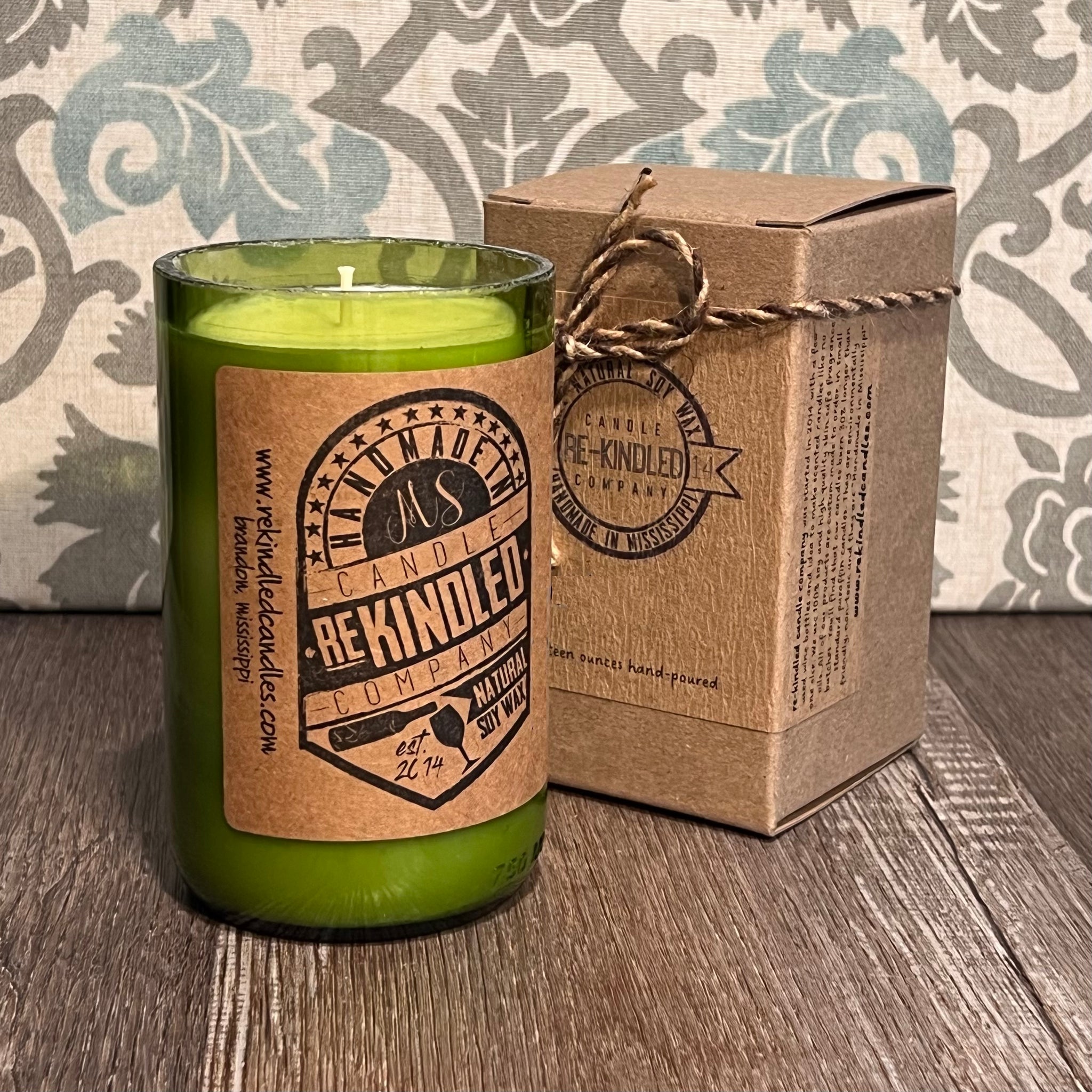 Sweater Weather Wine Bottle Candle
