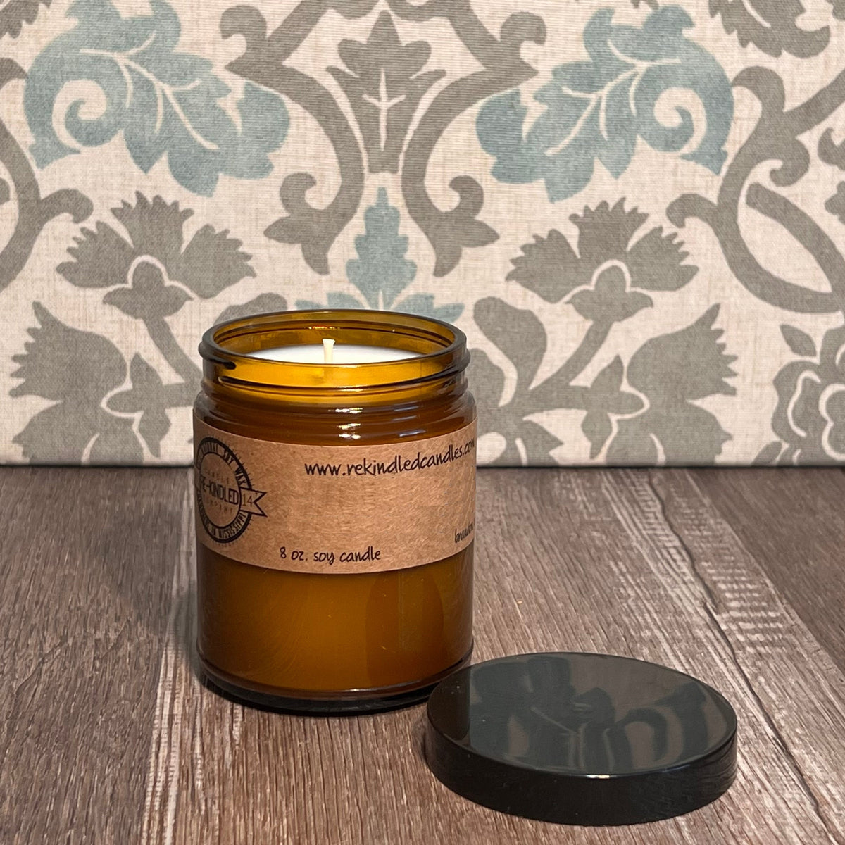 Lemon Verbena Amber Jar – rekindled candle company