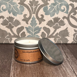 Flannel Candle Tin